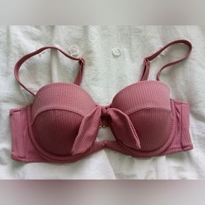 Target Blush Pink Cut Out Bikini Top. Size 36B.